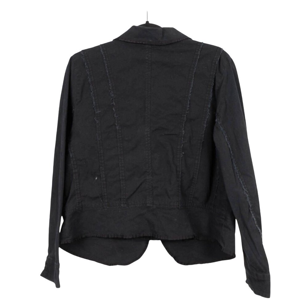 Embellished Jacket 14 16 Womens Black Whimsigoth Dark Fairy Rough Hem Sequin - Picture 5 of 5